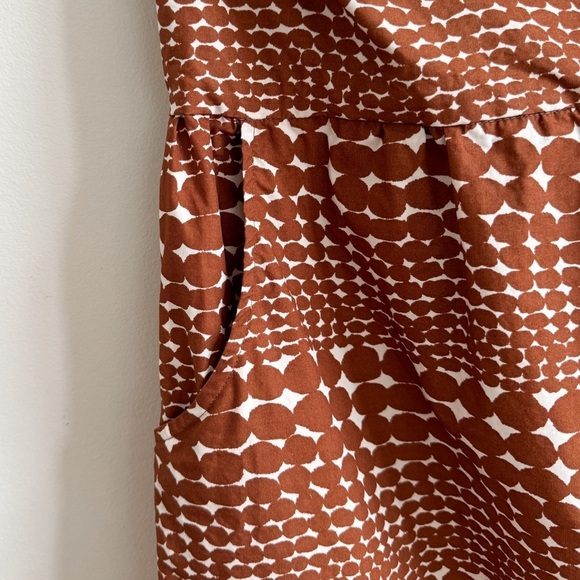 WHIT • Dockside Dress in Abstract Brown/White Print - Picture 7 of 14